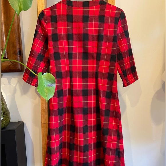 Rinascimento SZ S Red and Black Holiday Plaid Dress! - Picture 14 of 14